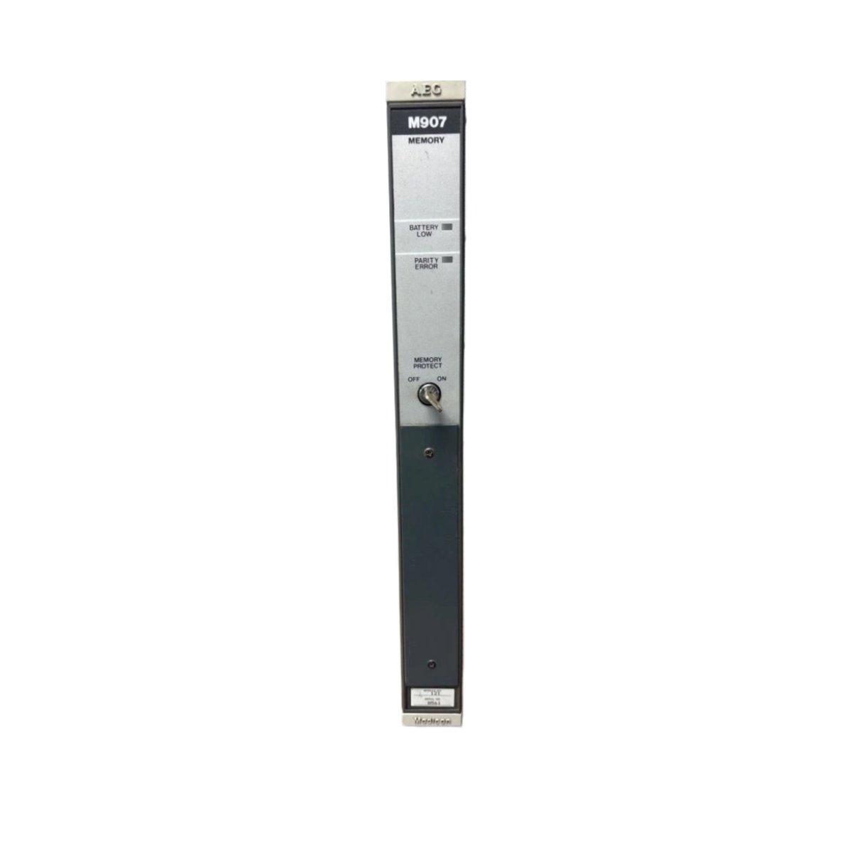 Schneider M907 memory module, 512KB flash storage, non-volatile, 10-year retention. Expand Modicon PLC program memory reliably.