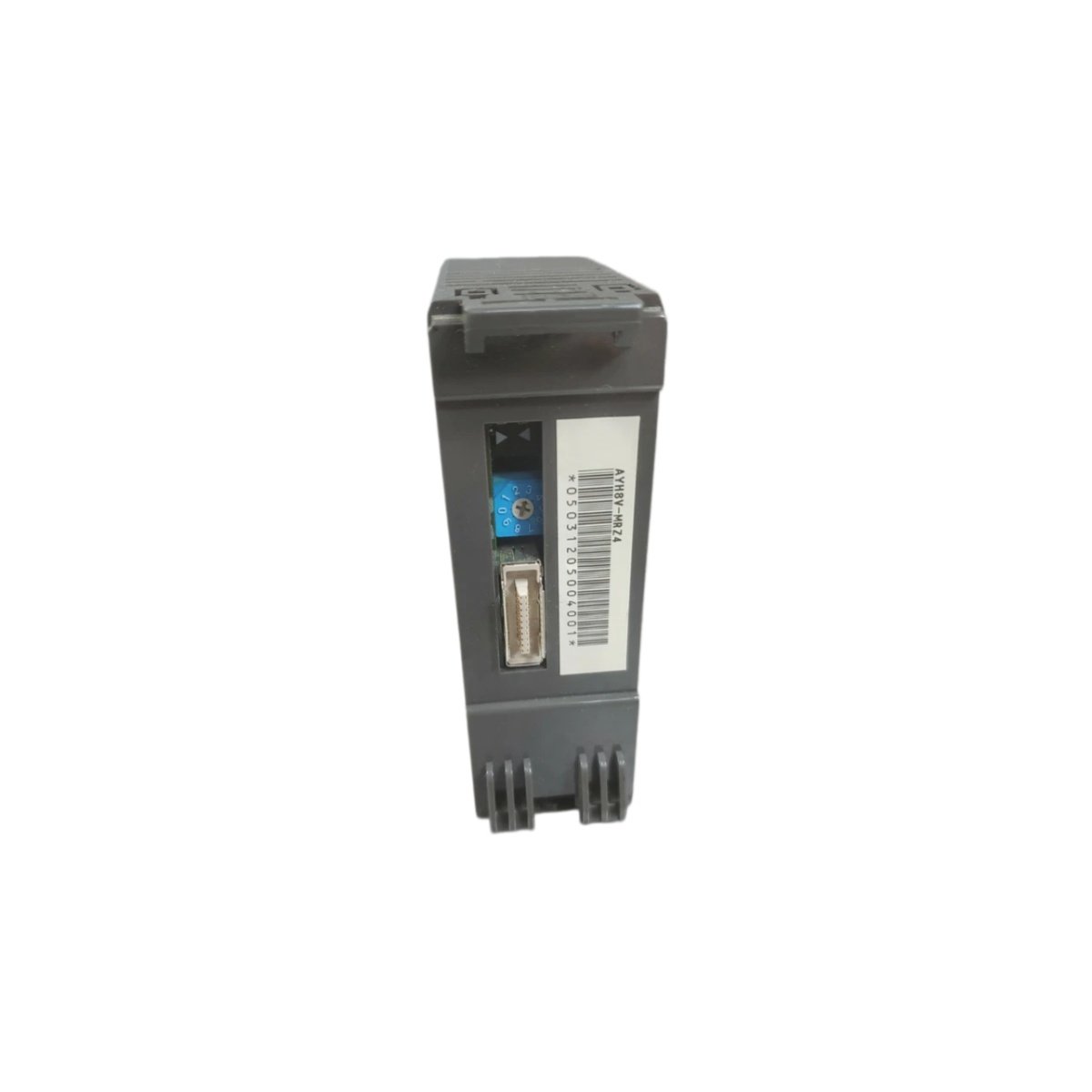 Fuji NP1AYH4IG-MR analog output module with 4 isolated 4–20 mA channels, 14-bit resolution, and NP1 series PLC system compatibility.