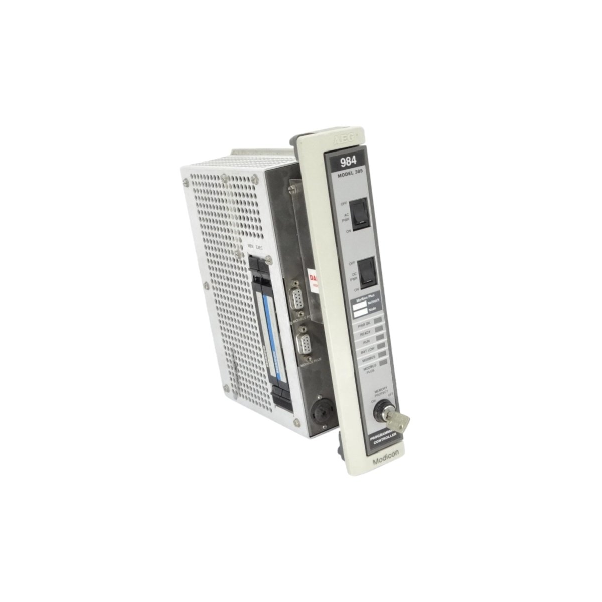 Schneider PC0984131 CPU module. 8,000 instructions, 16 inputs/12 outputs, 24 VDC, 500 mA. 1.8 kg. Compact PLC processor.Compact PLC Processor