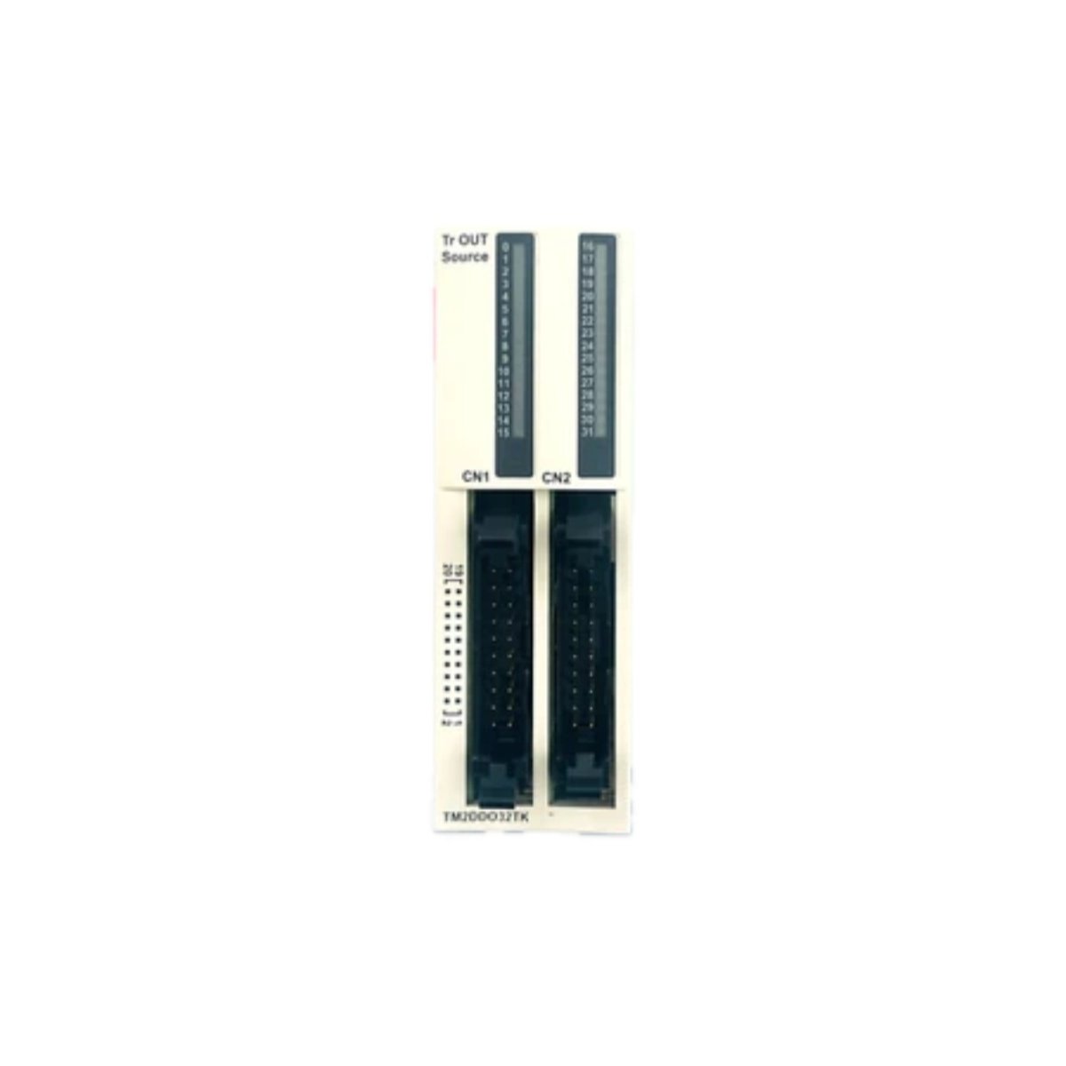 Schneider TM2DDO32TK Discrete Output Module. 32 transistor outputs, 0.1A/24V, 100µs response, Modicon M200/M221. Reliable output control.