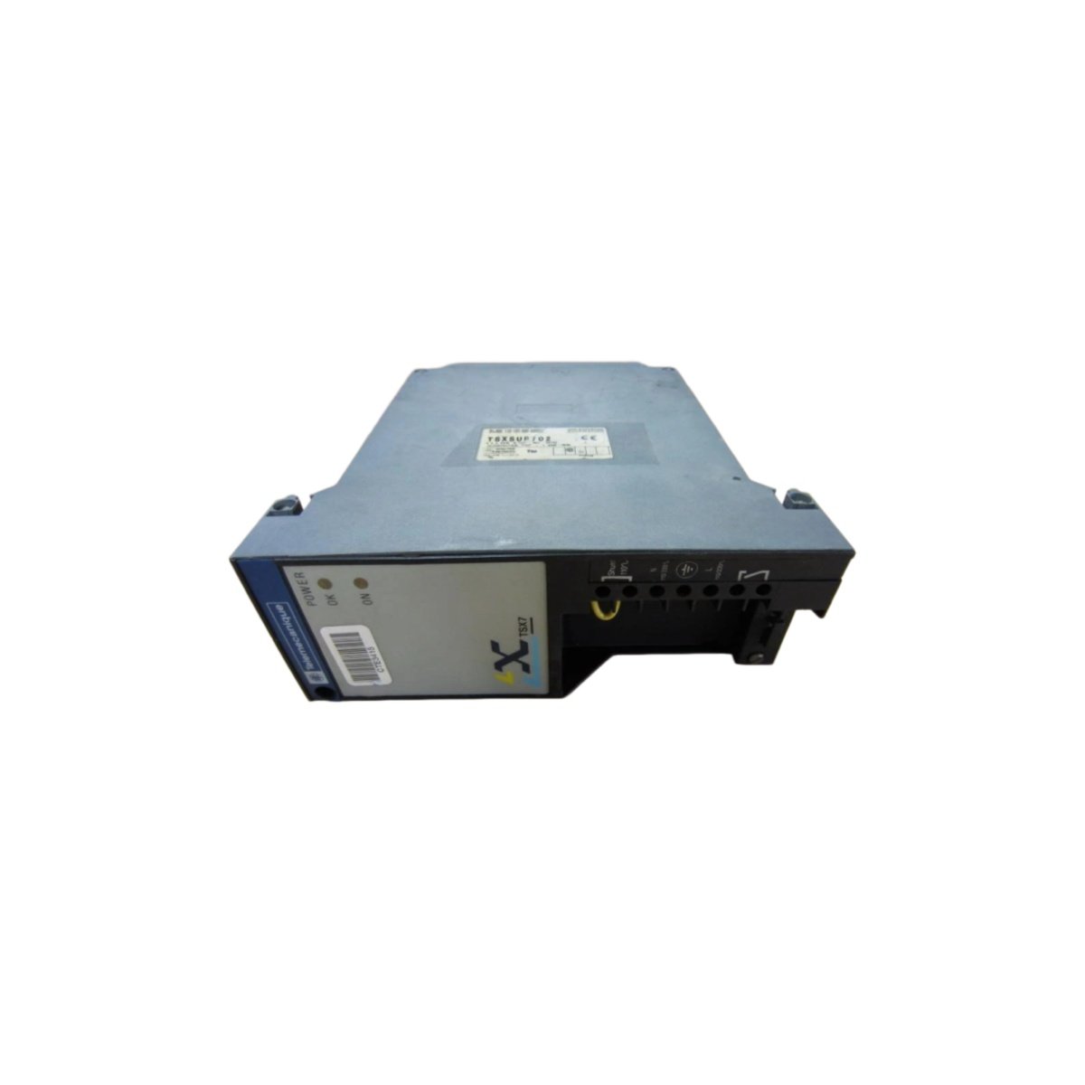 Schneider TSXSUP702 Power Supply Module. 100-240V AC, 24V/1.5A output, 20ms hold-up, Modicon Premium. Reliable PLC power.