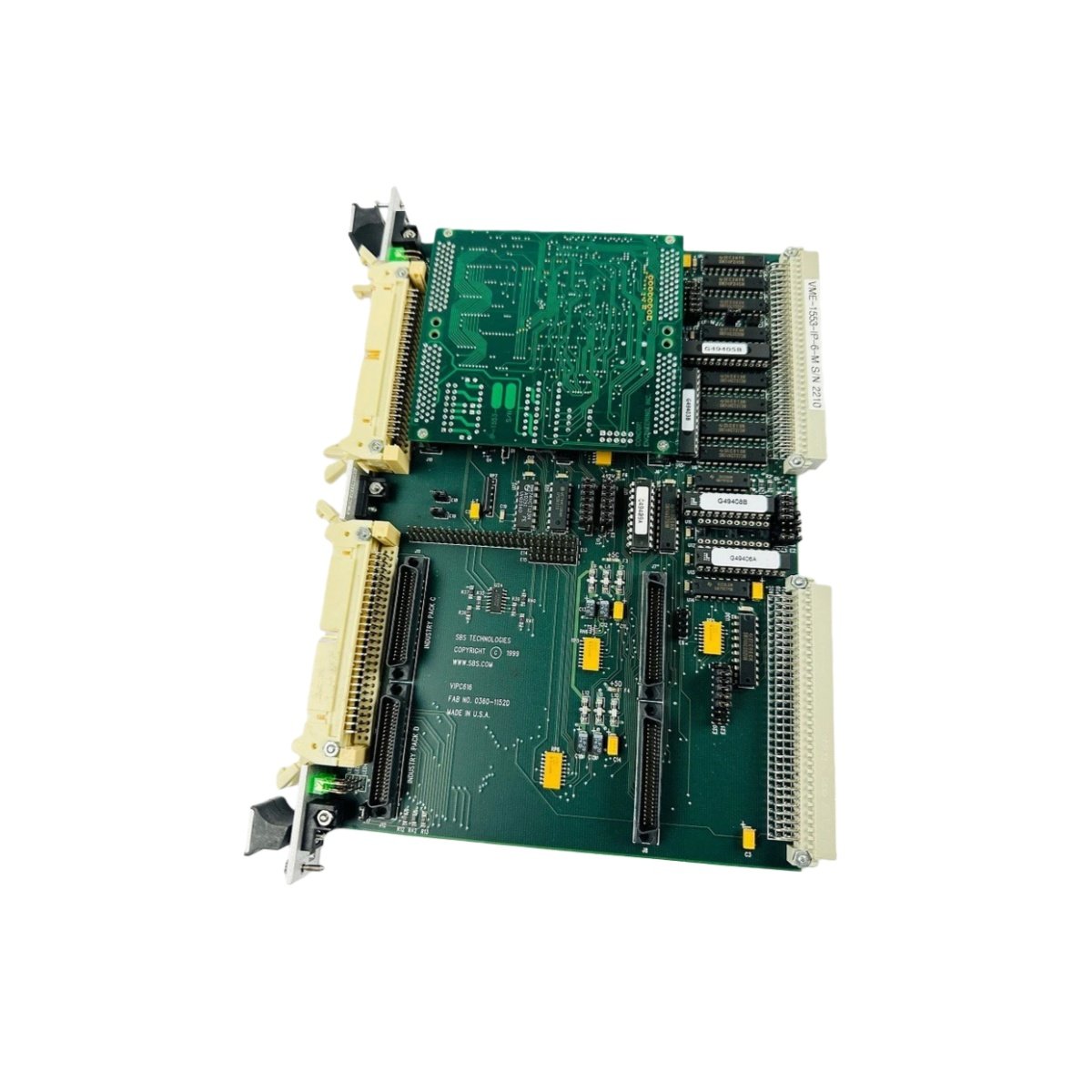 GE VIPC616 4-Slot VME Carrier Card – 6U Backplane Module