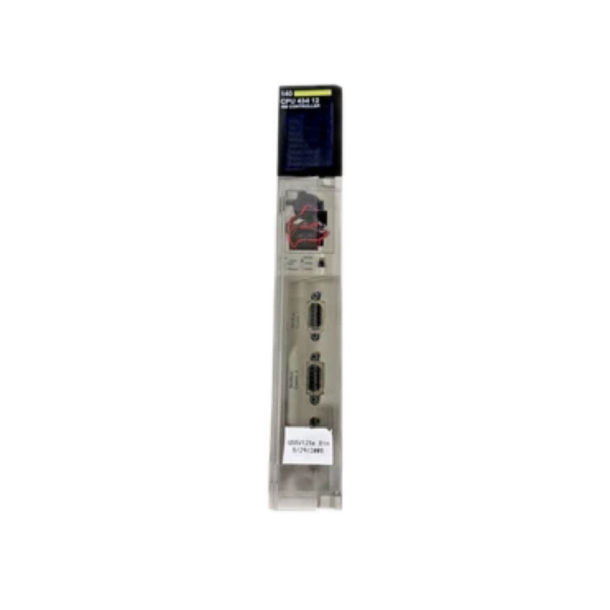 Schneider 140CPU43412C CPU module. Review its interfaces, dimensions, energy storage, and compatibility for industrial automation systems.