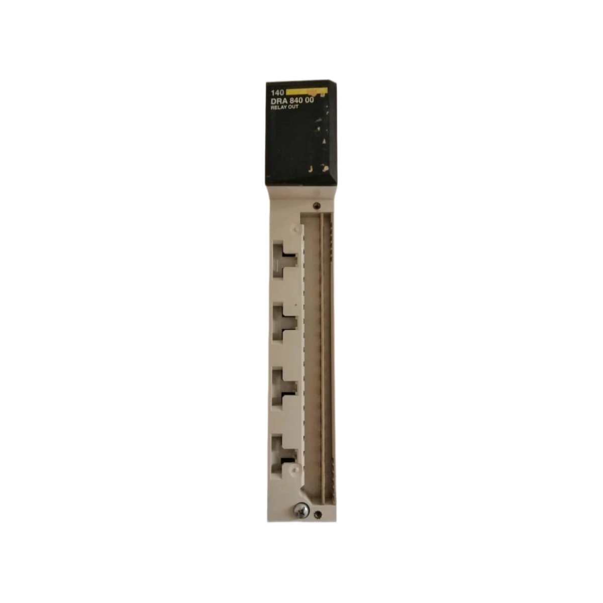 Schneider 140DRA84000C discrete output module. Review its interfaces, dimensions, energy storage, and compatibility for industrial automation.