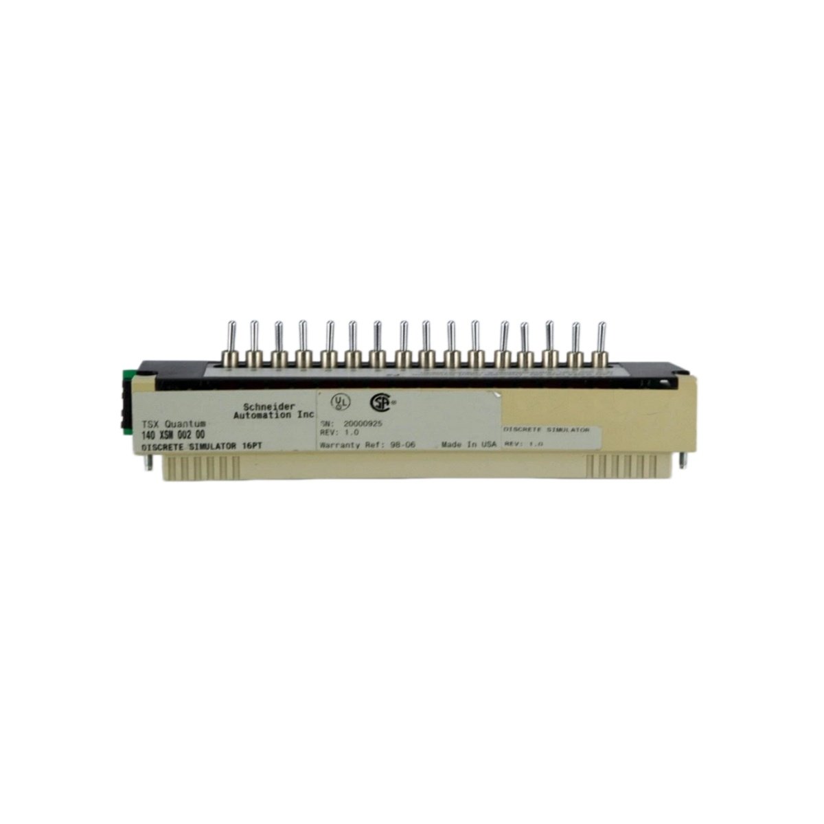 Schneider 140XSM40020 Analog Simulator Module | Test Signal Specs