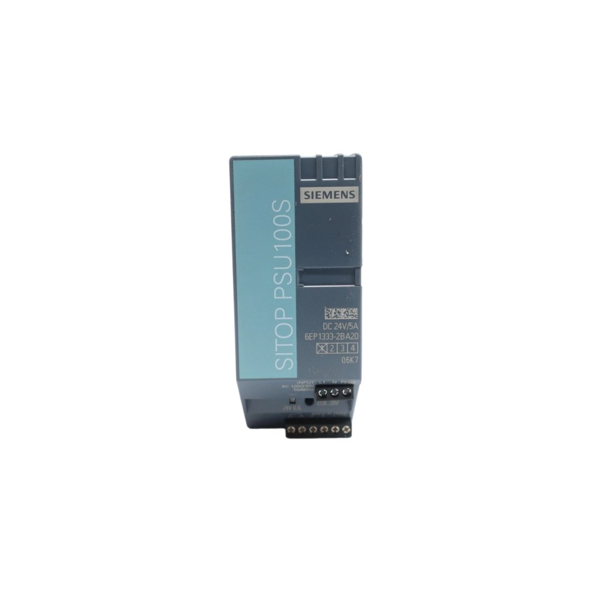 Siemens 6EP5200-2BD20 pre-wired front connector: 2 poles, 5 mm pitch, 0.05 kg, 10 A at 24 V DC, screw terminal. Full specs inside.