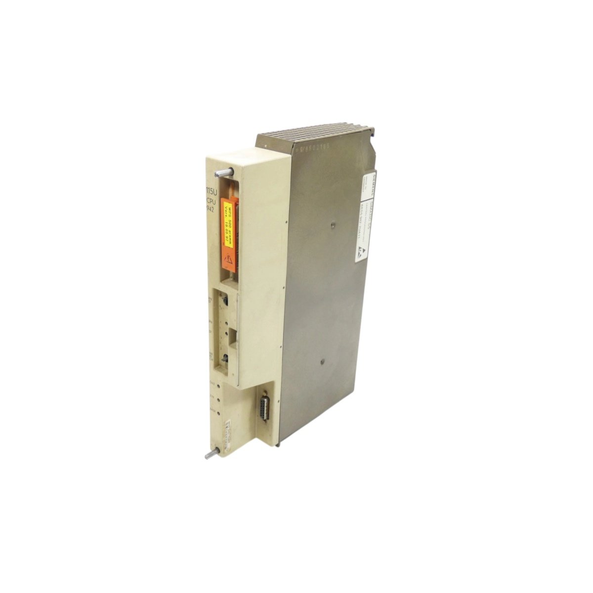 Siemens 6ES5942-7UA11 SIMATIC S5 CPU 942 offers 32 KB program memory, 1.0 ms cycle time, supports 1024 I/O, and includes RS-232/RS-485