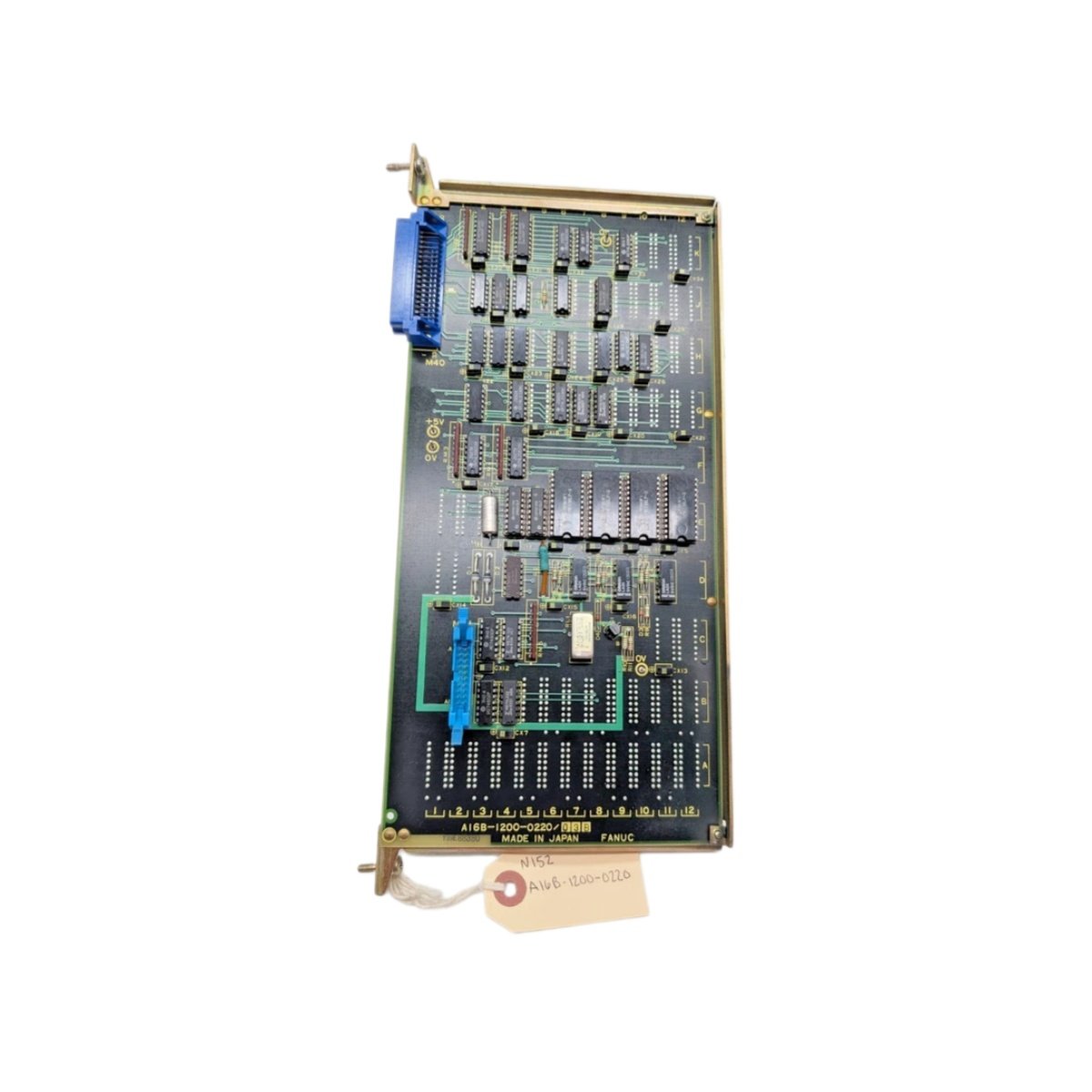 GE A16B-1212-0210/10B interface board offers 8 I/O, 1 MB DRAM, FANUC serial bus, and ±10 VDC analog output for CNC machine tool applications.