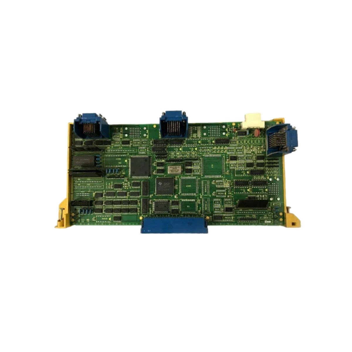 GE A16B-2200-0390/11B 1-4 axis control module for GE Fanuc CNC systems. Review dimensions, weight, axis capacity, interface, and mounting specs.