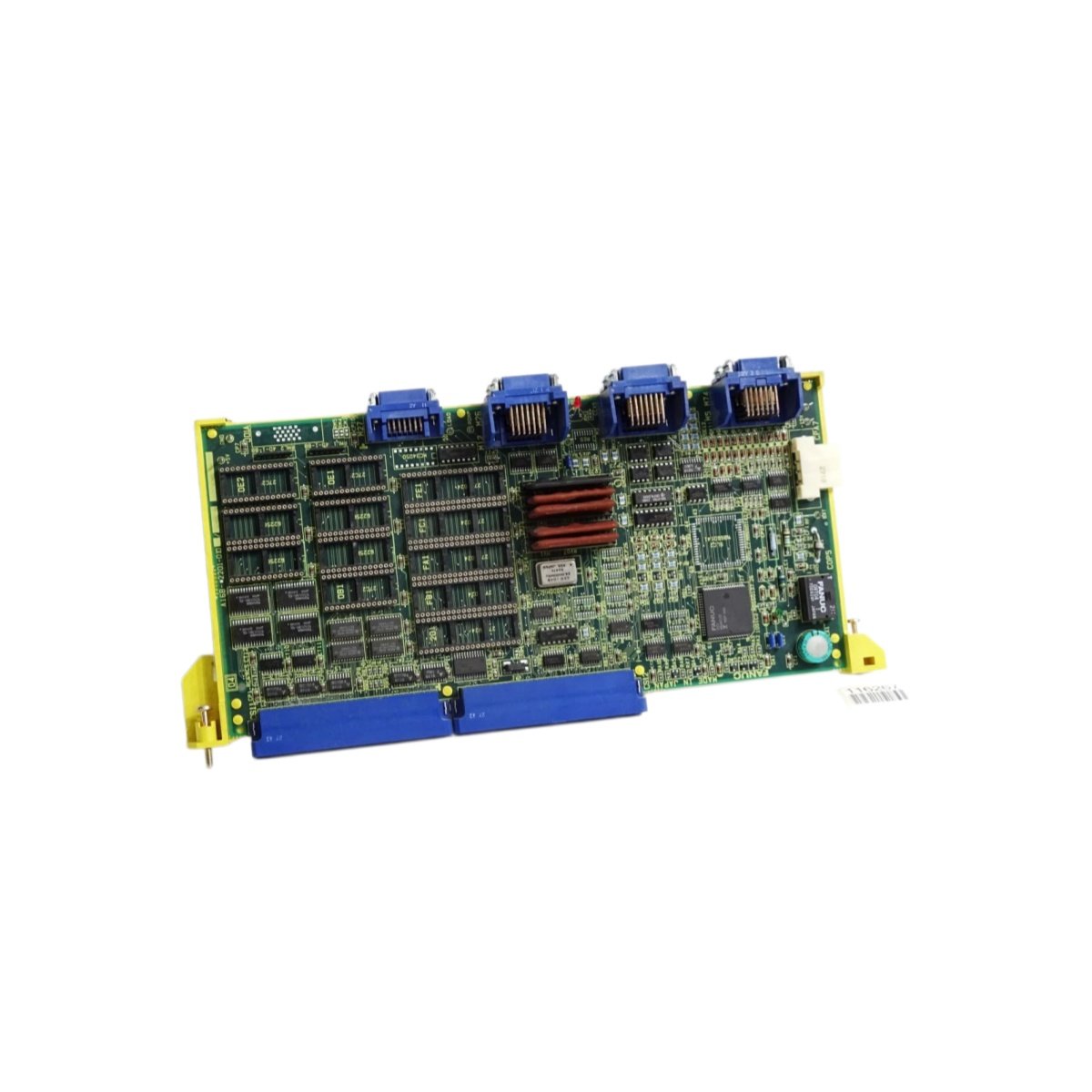 Purchase the GE A16B-2201-0101/04A memory board with 128KB CMOS RAM, 5-year lithium battery backup, 120ns access, and low-voltage monitoring