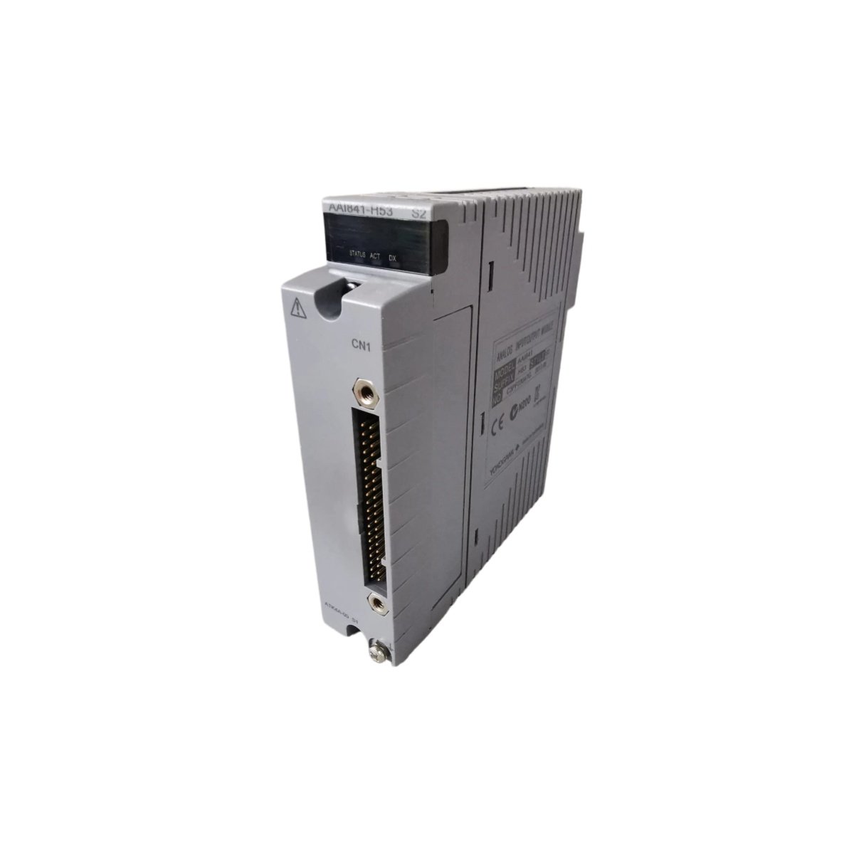 Yokogawa AAI841-H analog I/O module: 8 inputs, 8 outputs, 16-bit resolution, ±0.1% accuracy, channel isolation, CENTUM VP compatible. View specs.