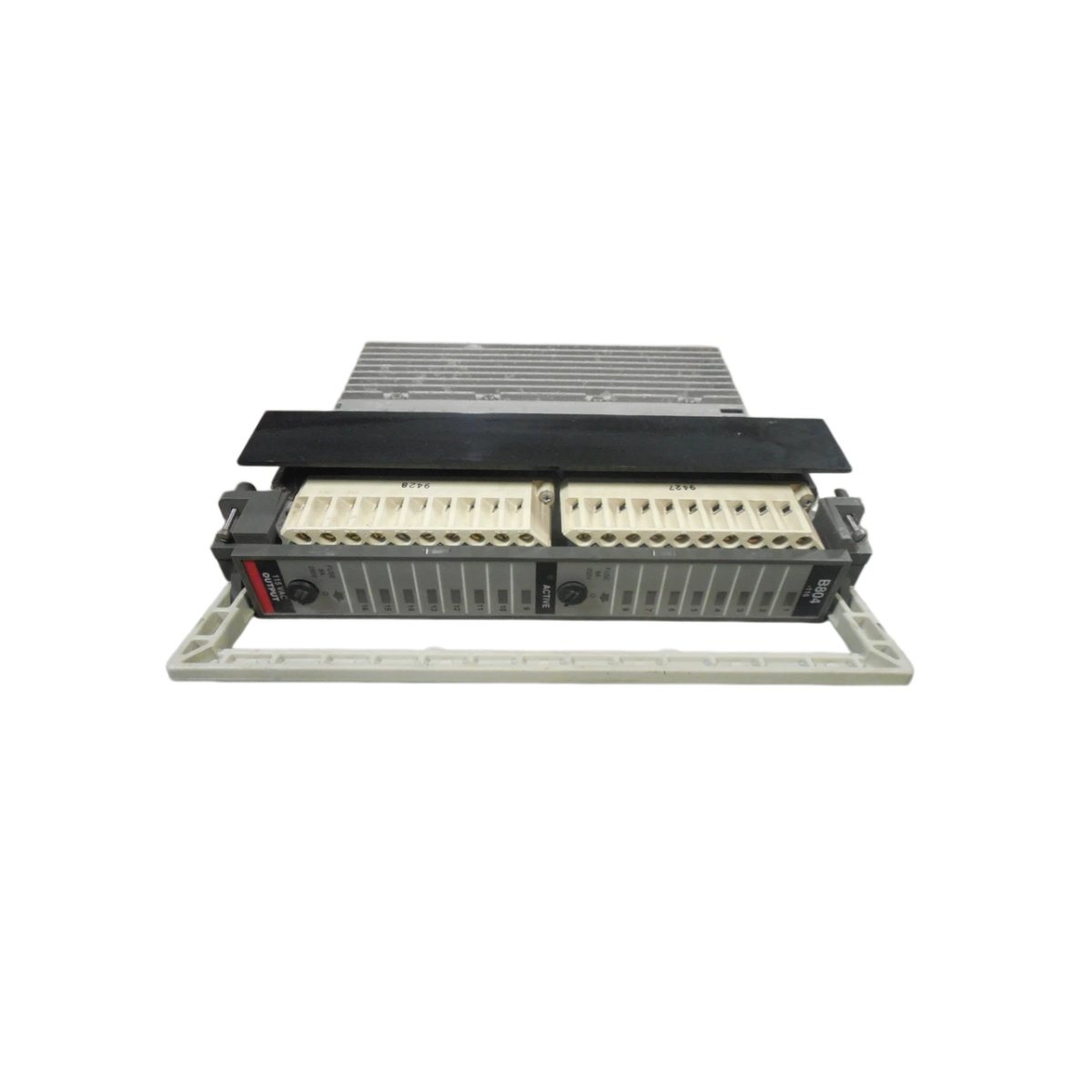 Order the Schneider ASB804116 16-point AC output module. Features 115 VAC operation, 2 A continuous current, and Modicon 800 series rack compatibility.