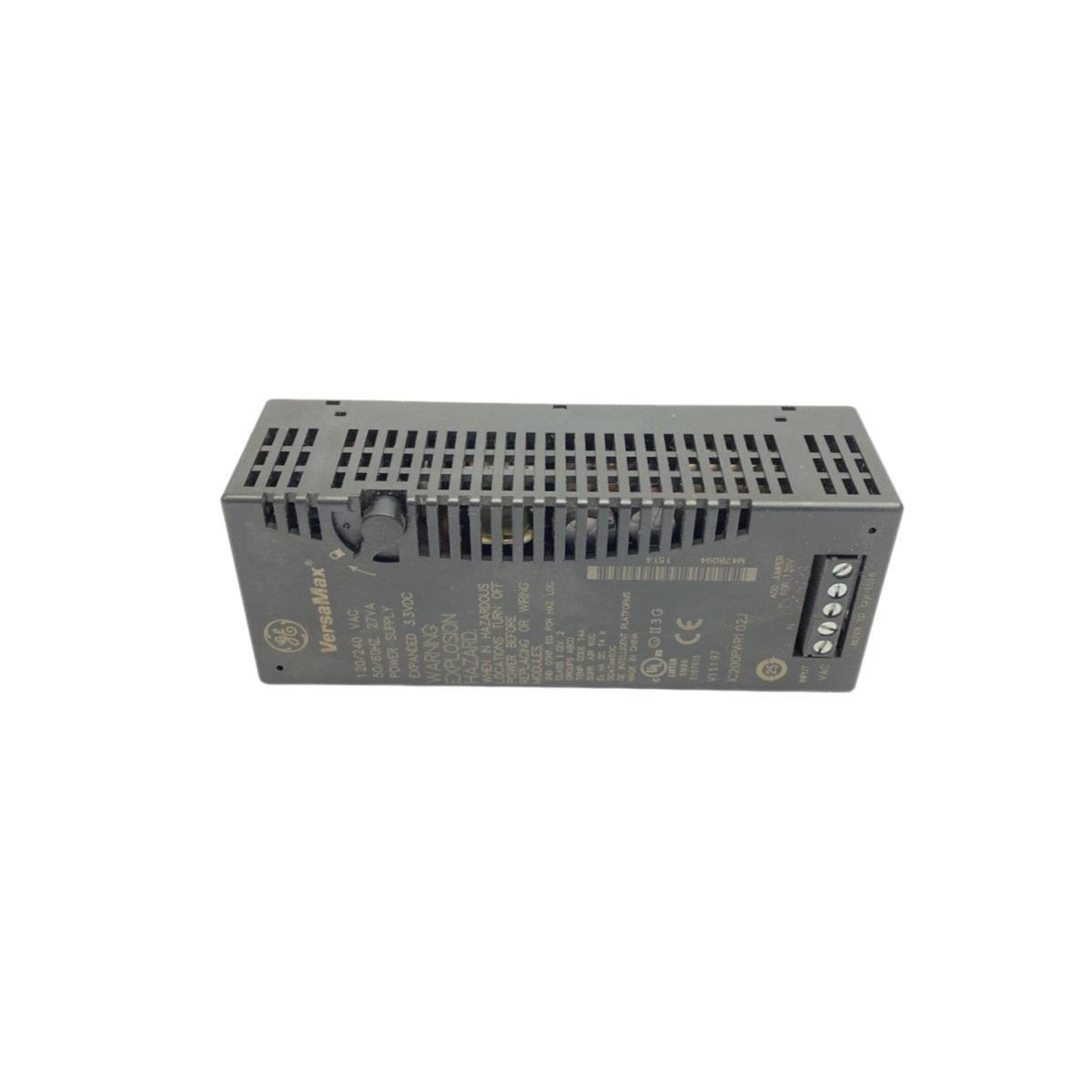 GE IC200PWR102J Power Supply Module – 25 W, 85–264 V Input, 5 V/24 V Output, DIN Rail Mount
