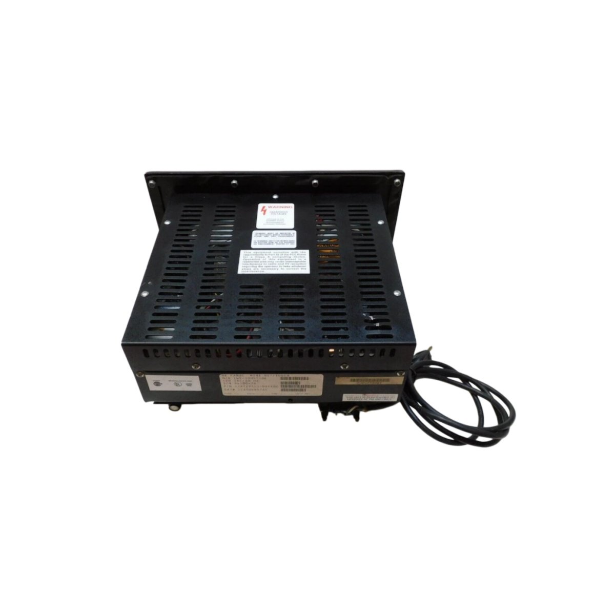 GE IC600KD516C operator interface: backlit LCD, membrane keypad, serial and backplane ports, 240x160x60 mm, 1.05 kg, 24 VDC, 3.0 V battery backup.