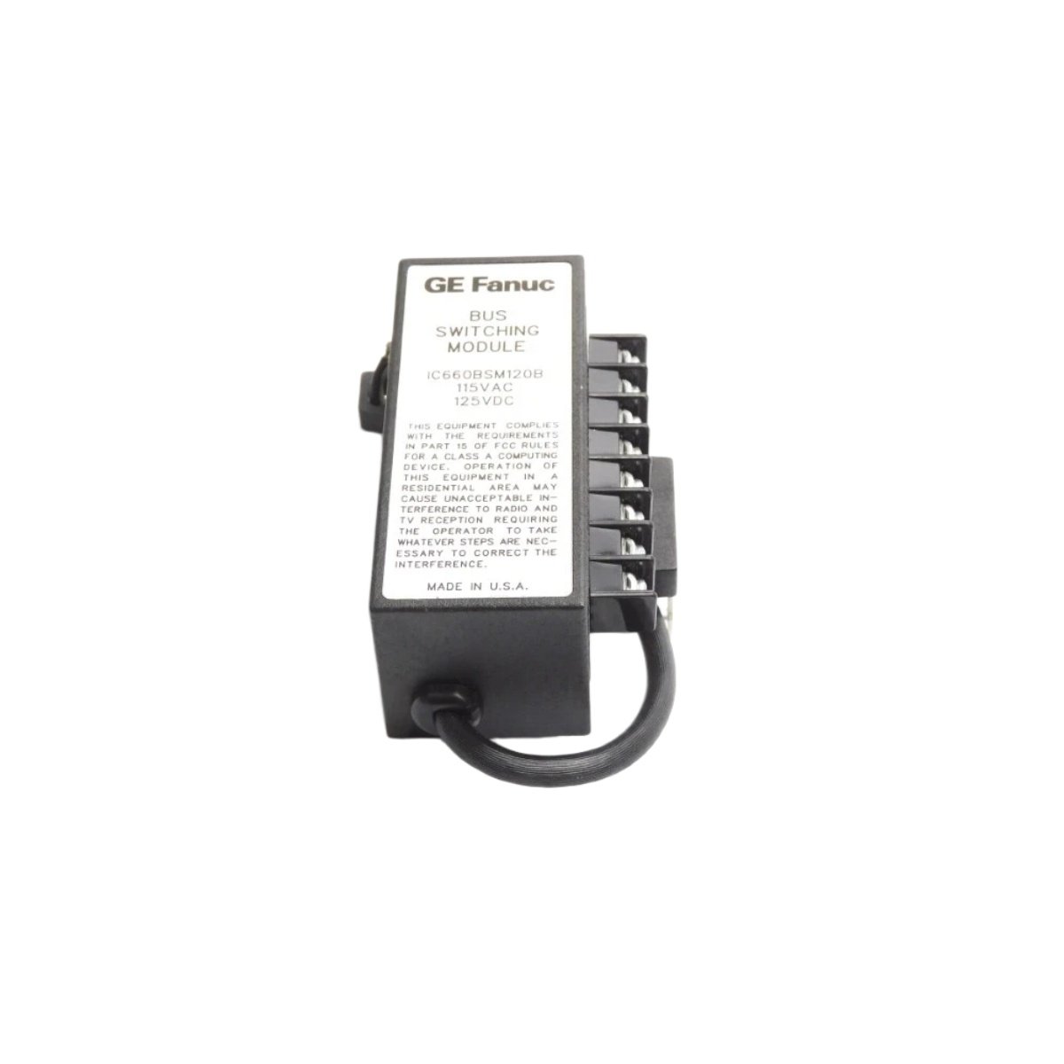 Buy the GE IC660BSM120 Genius I/O bus switching module. Features 4 bus ports, 153.6 kbps, automatic redundancy, and 24 V DC operation.