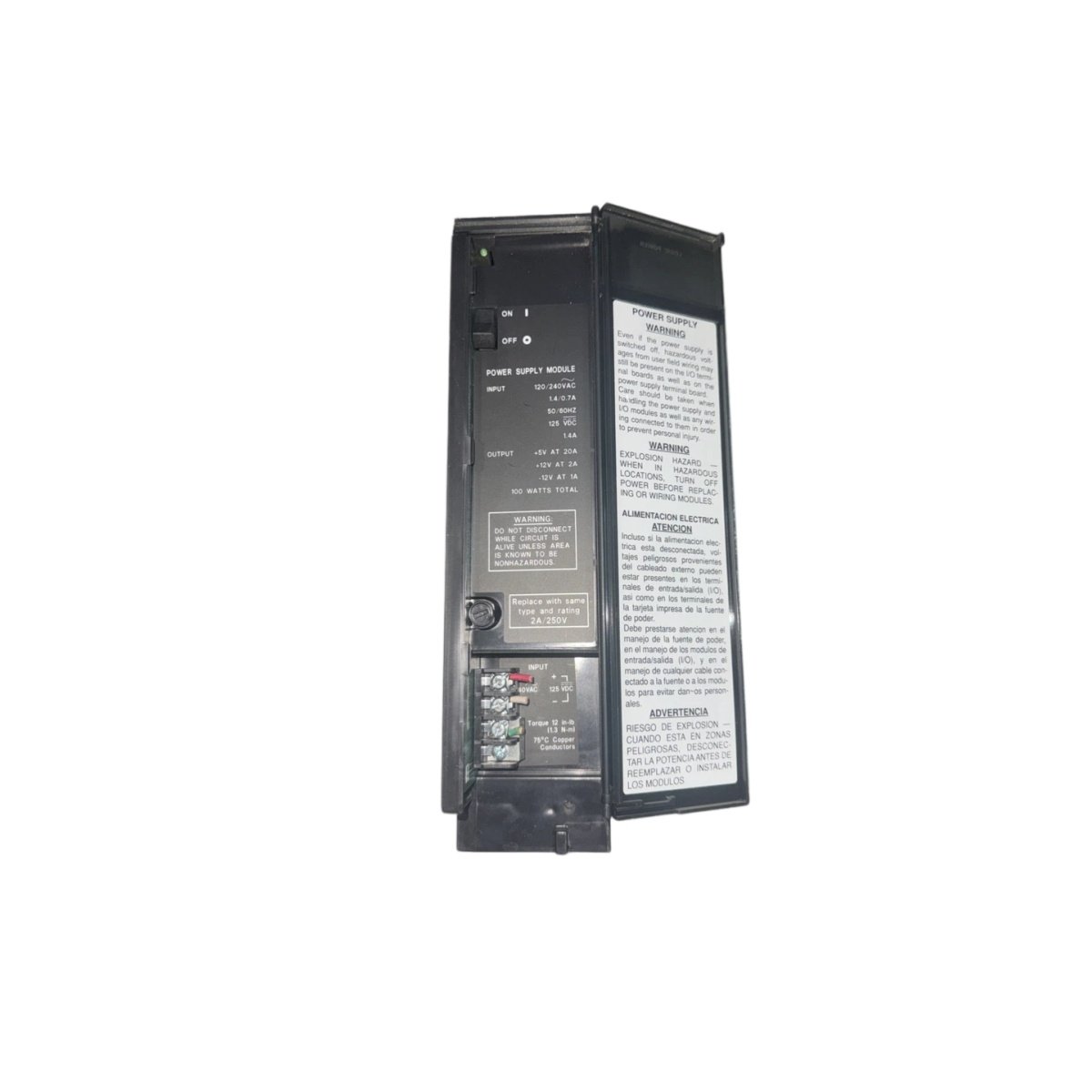 GE IC697PWR711K power supply module delivers 20 A at +5 VDC, 120 W total output, and comprehensive protection for Series 90-70 PLC systems.