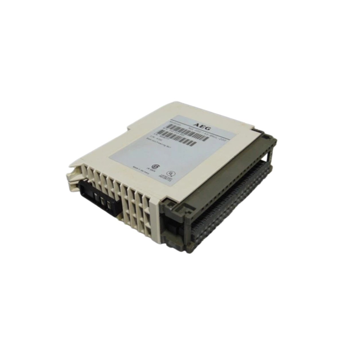 Schneider NUL 200 blank I/O module for Modicon 200 racks with tool-free mounting, 0.2 kg weight, and flame-retardant housing. View specs.