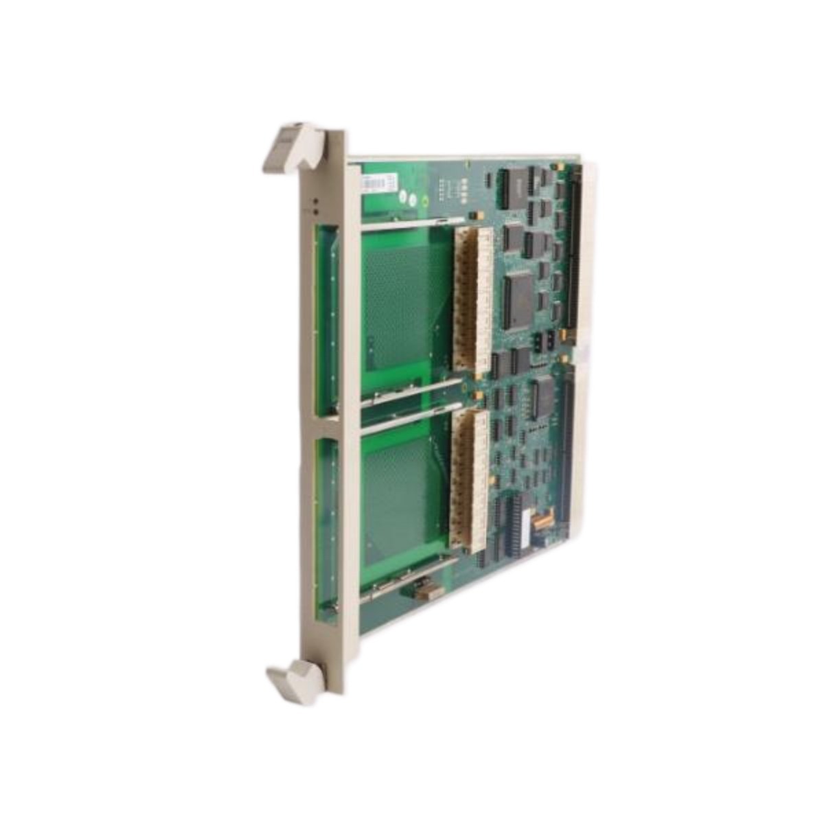 ABB SC510 3BSE003832R1 submodule carrier with 4 slots, redundant backplane, gold-plated contacts, and 0.6 kg weight. View full specs.