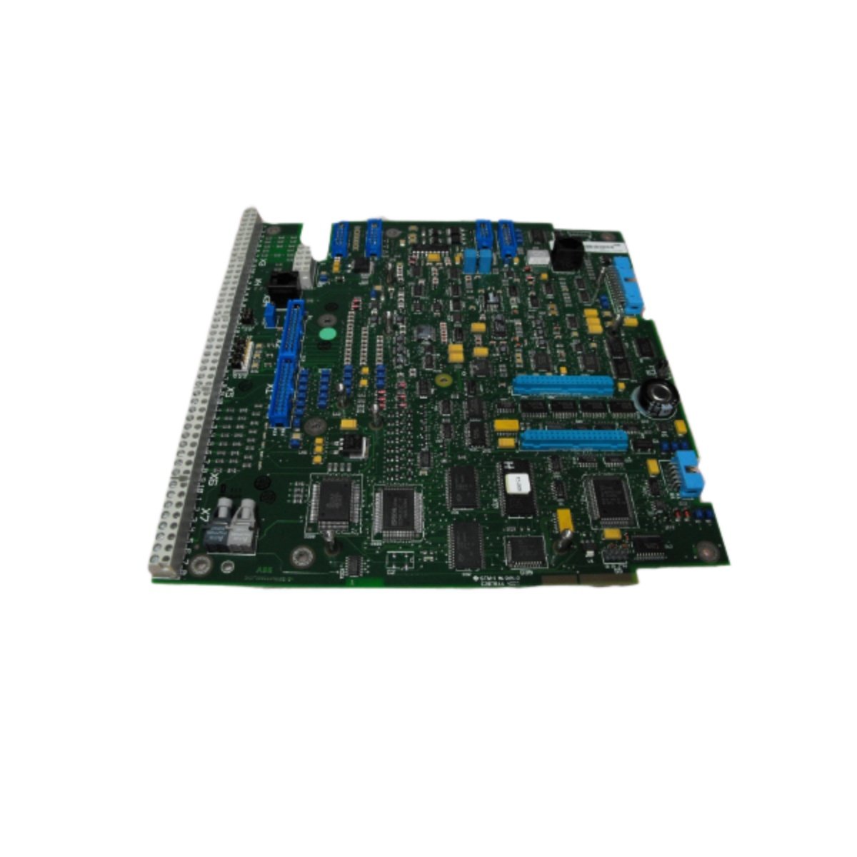 ABB SDCS-CON-2A ADT309600R0002 control board with drive regulation, 24 VDC supply, 500 VDC isolation, and 0.7 kg weight. View full specs.