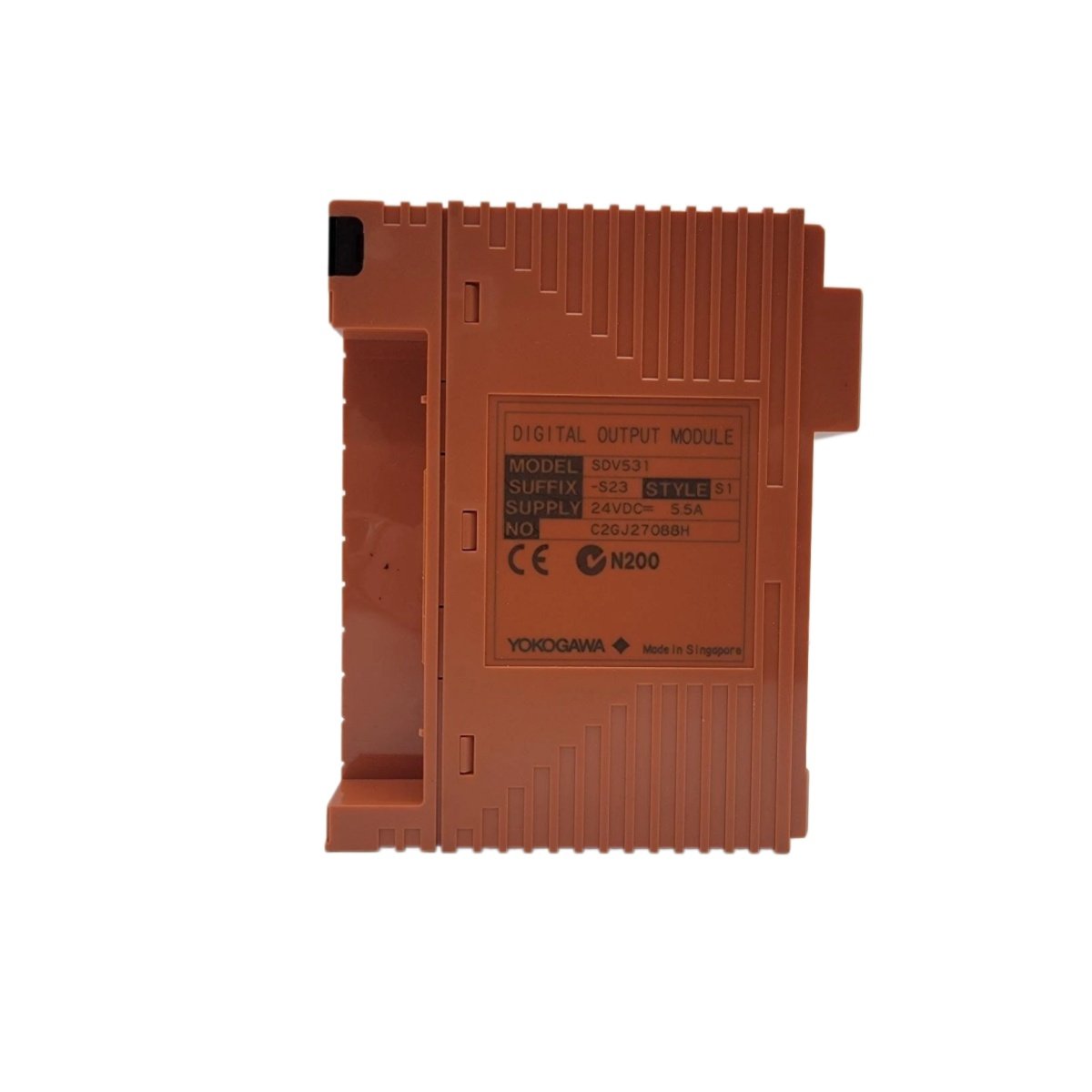 Yokogawa SDV531-S23 S1 digital input module for DCS systems. Review dimensions, weight, isolated input channels, interface, and mounting specs