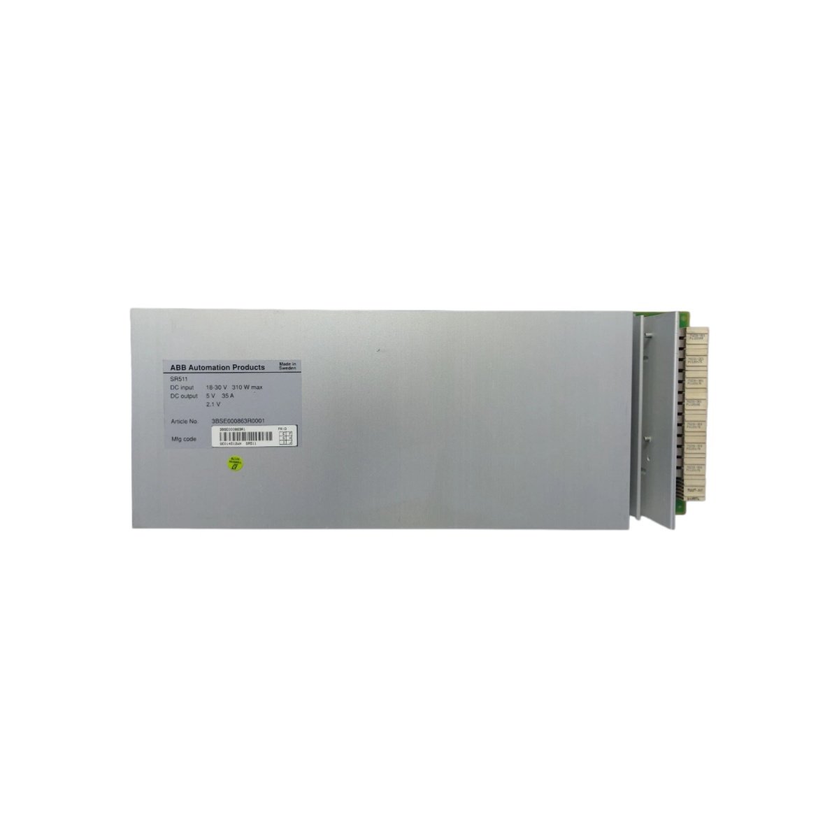 ABB SR511 3BSE000863R0001 digital input module. Review its interfaces, dimensions, energy storage, and compatibility for industrial control systems.