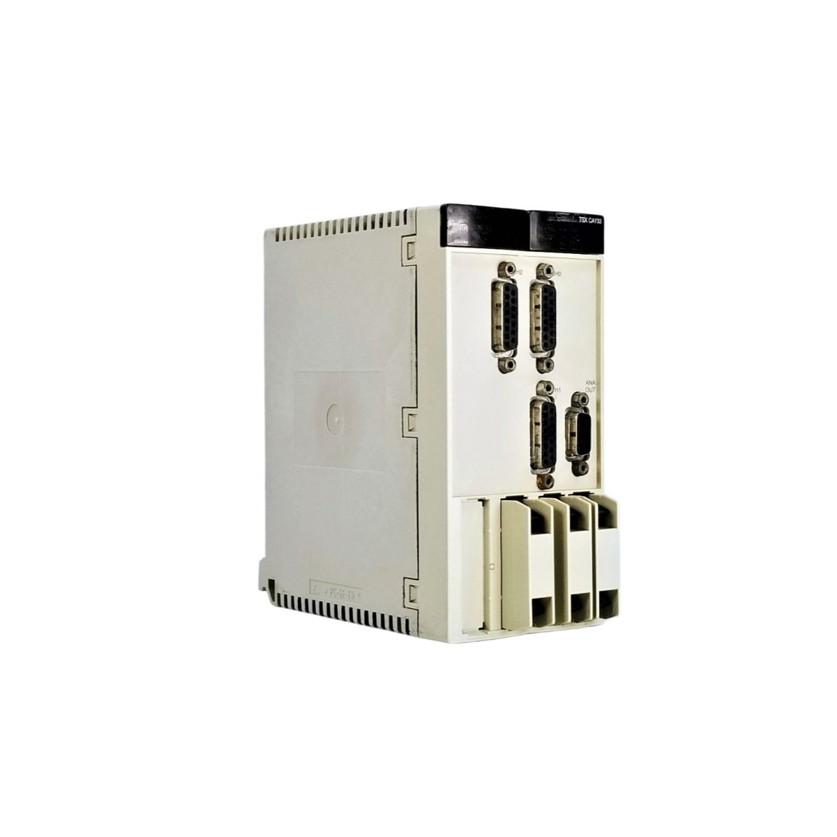 Get the Schneider TSXCAY33C motion control module for 3-axis coordination, 32-bit positioning, CANopen interface, and ±10V servo output.