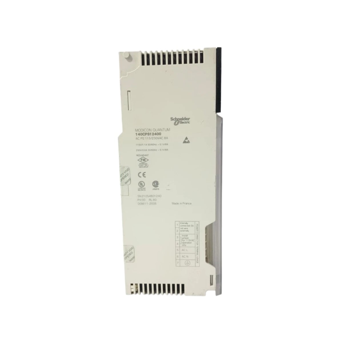 Schneider 140CPS12400 Power Supply Module | Specs