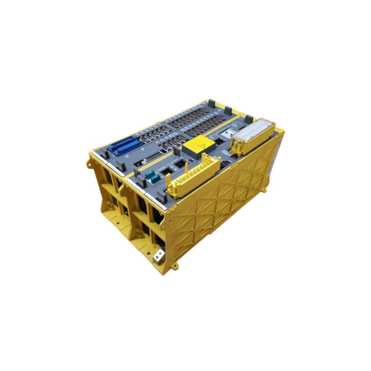 GE A05B-2300-C002 4 slot backplane rack for FANUC CNC. Four board positions, power and data distribution. View dimensions and full specs.
