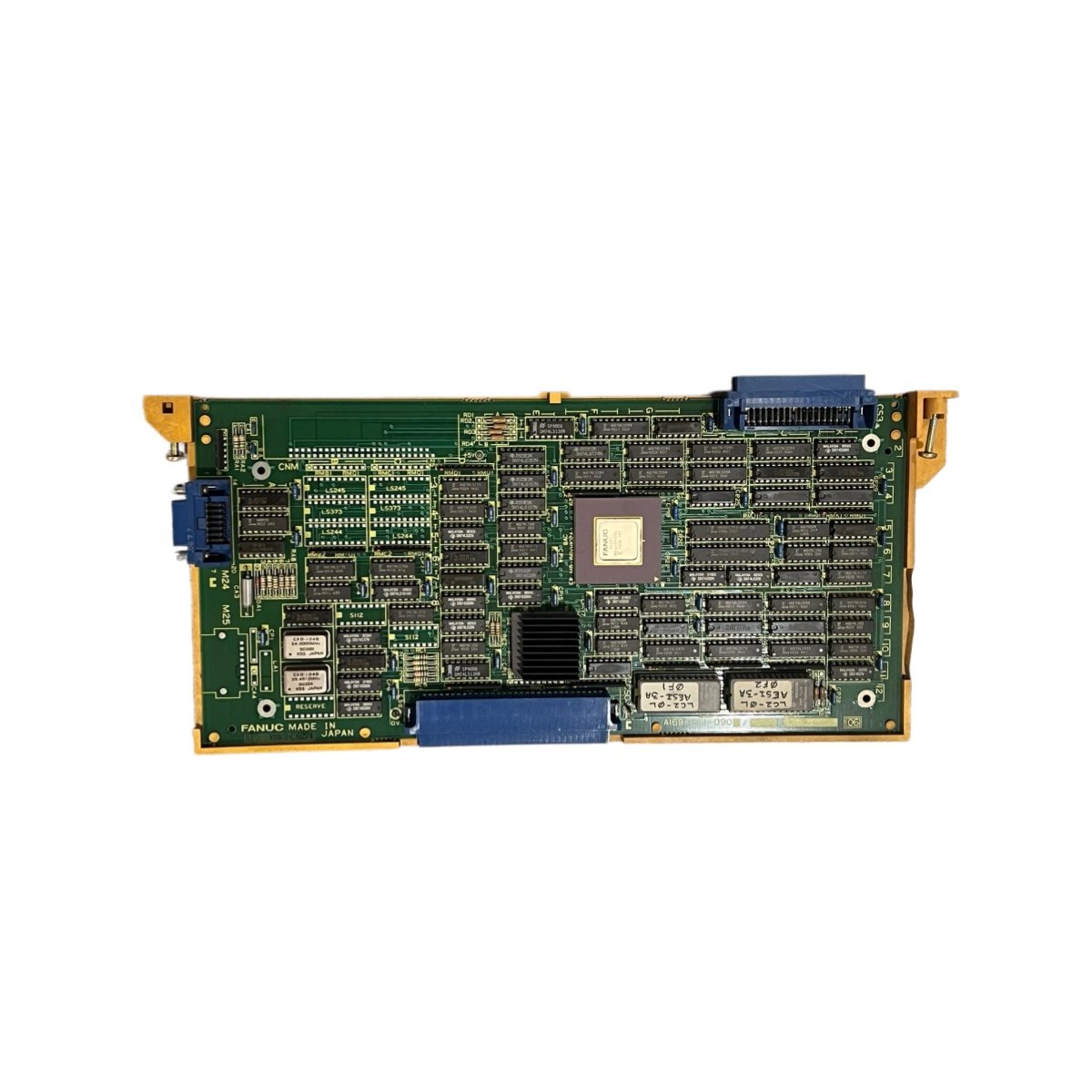 GE A16B-1211-0901/12B printed control circuit main board for FANUC CNC. Dense component layout, rack mount. View dimensions and full specs.