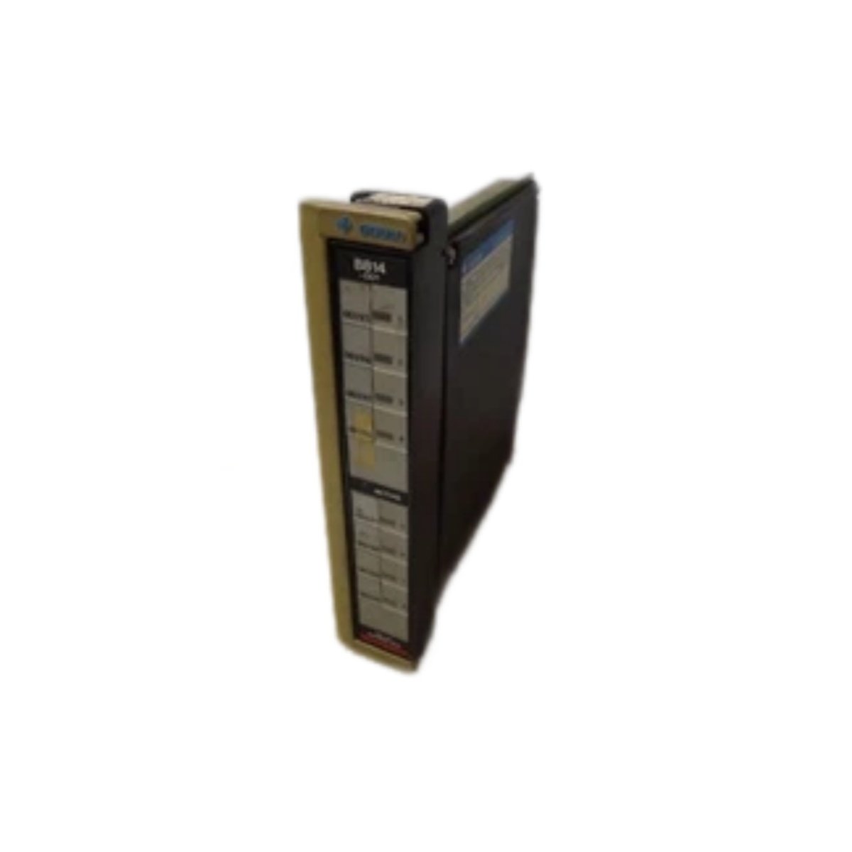 Schneider B814001 analog output module. Multiple channels, 4–20 mA and 0–10 V ranges, 12-bit resolution. View dimensions and full specs.