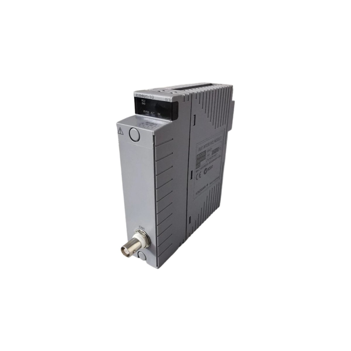 Yokogawa EB401-10 ER bus interface master module: ER bus port, 130×100×45 mm, 0.3 kg, 24 V DC backplane. Technical specs for industrial networks.