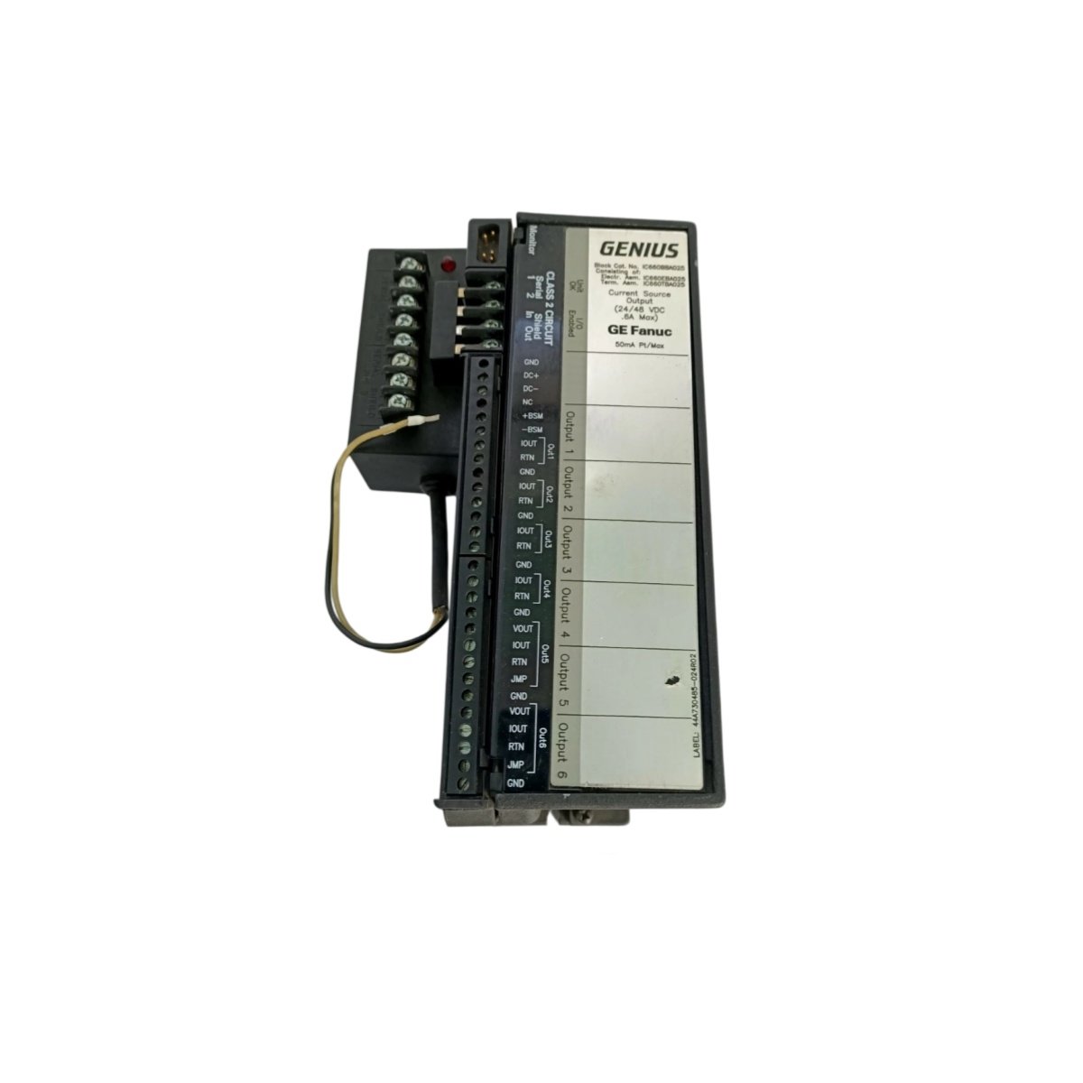 GE IC660EBA025 Electronic Assembly for Genius I/O systems. View dimensions, weight, connectors, and energy storage specs. Full technical details here.