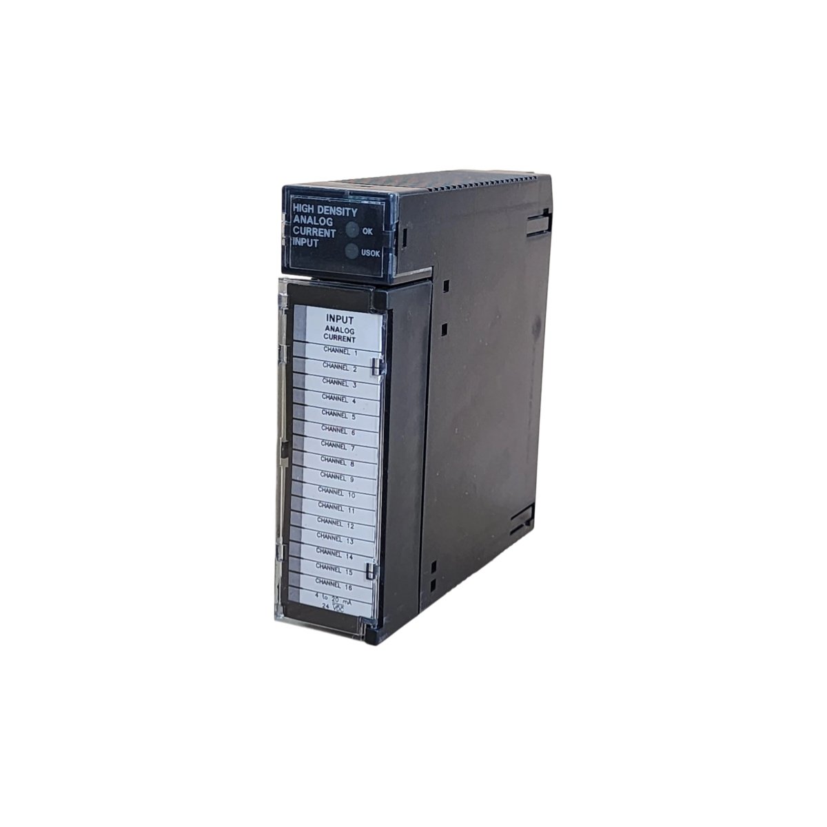 GE IC693ALG223C analog current input module for Series 90-30 PLC. 16 channels, 4–20 mA and 0–20 mA ranges, 12-bit resolution. View full specs.