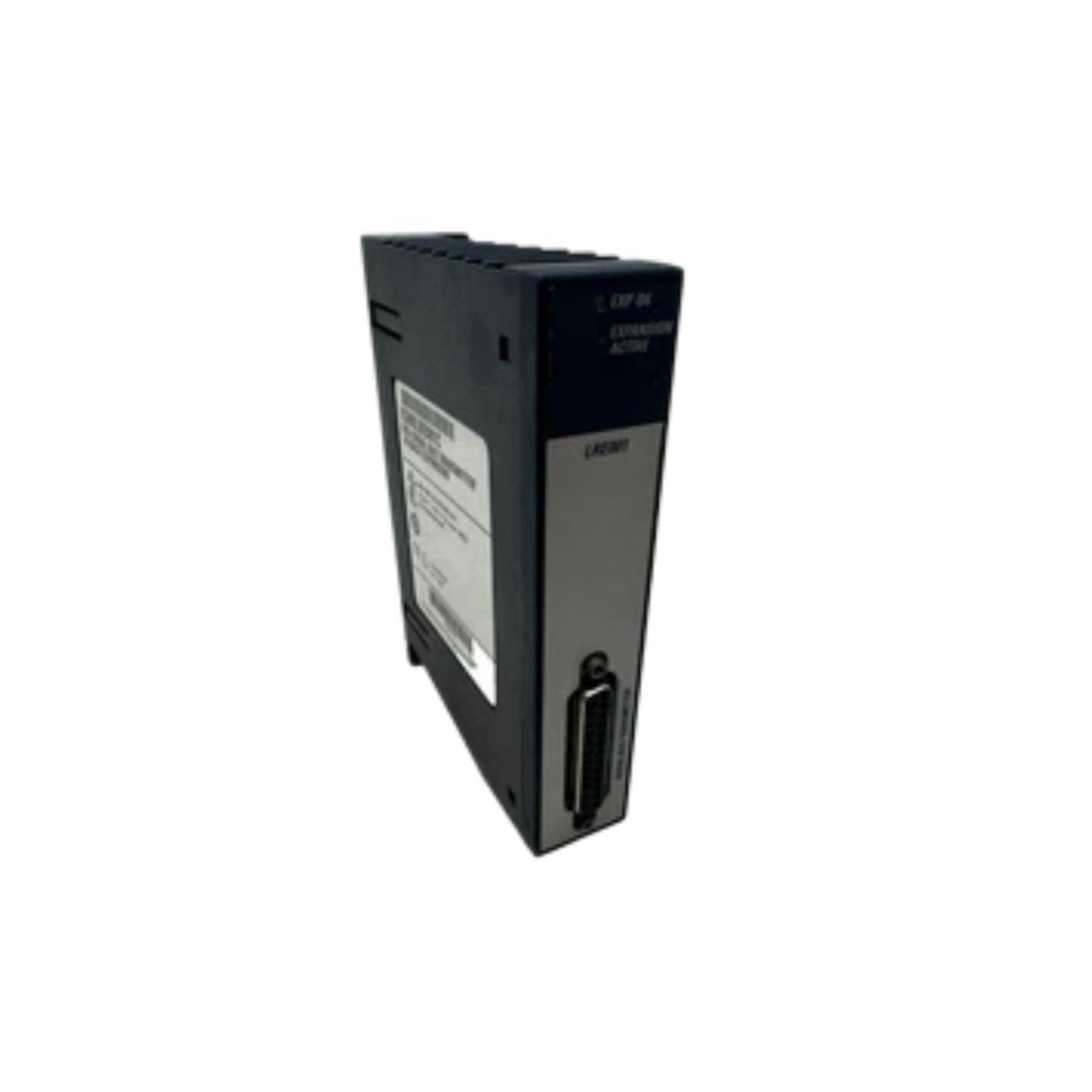 GE IC695LRE001C serial bus transmitter for RX3i PLC. Remote rack expansion, twisted-pair bus, status LEDs. View dimensions and full specs.