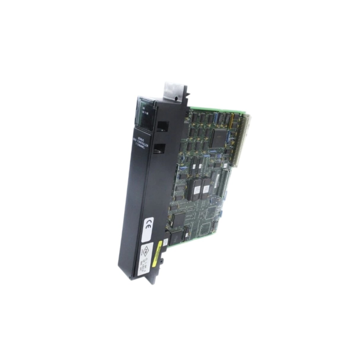 GE IC697BEM731U bus controller module for Series 90-70 PLCs. Supports 30 Genius bus devices at 153.6 Kbaud. View full technical specs here.