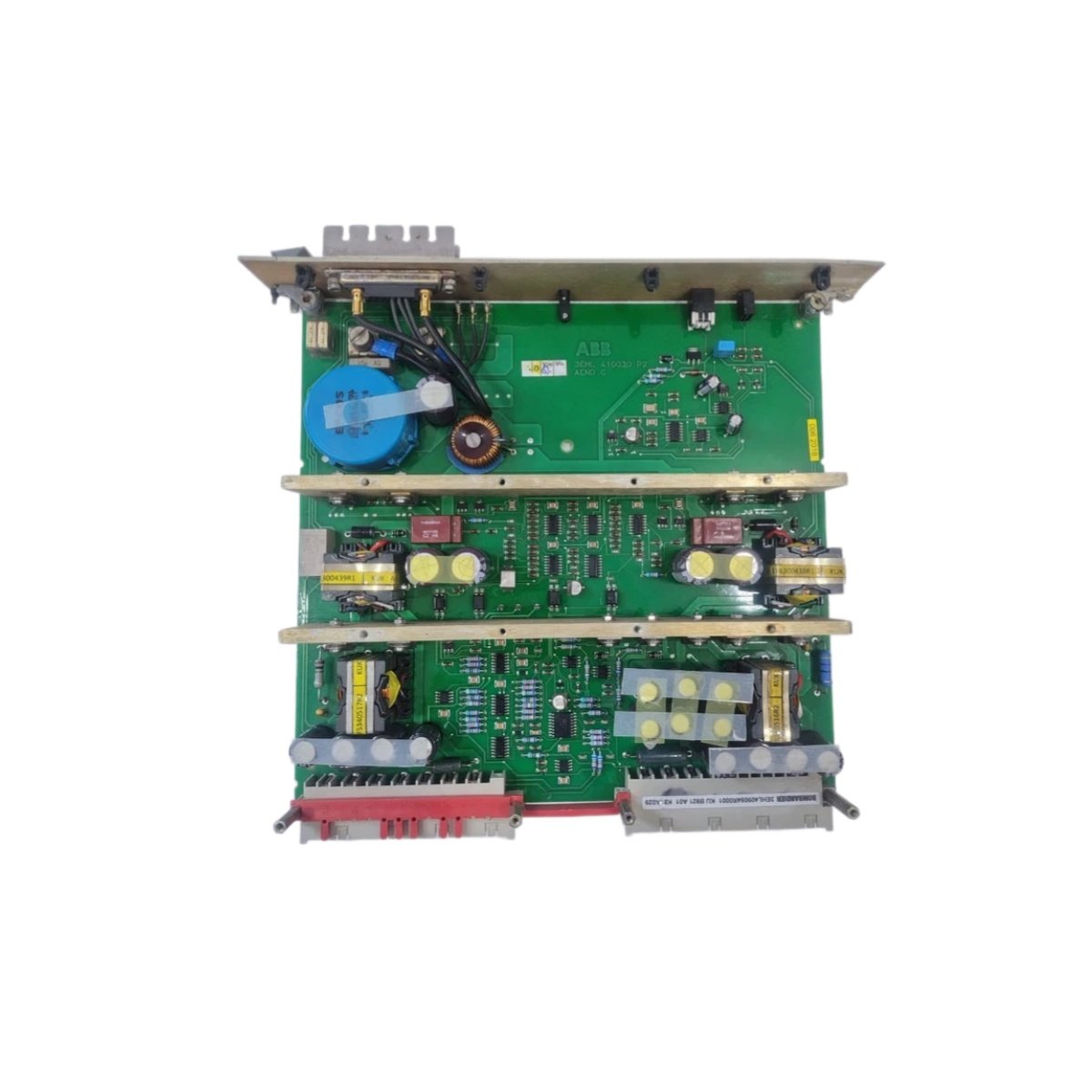 ABB UFC039A01 3EHL402791R0001 communication board for industrial control. Backplane and network connectors, status LEDs. View full specs.