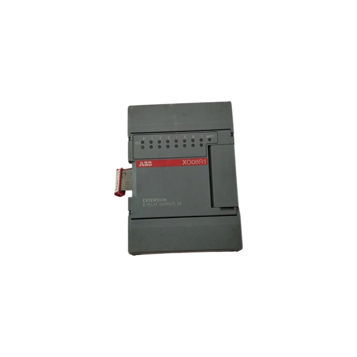 ABB XO08R1 XOO8R1-B04 1SBP260101R1001 Extension Module: 24 VDC, 90×70×60 mm, 0.3 kg, 8 relay outputs, DIN rail. View full specs.